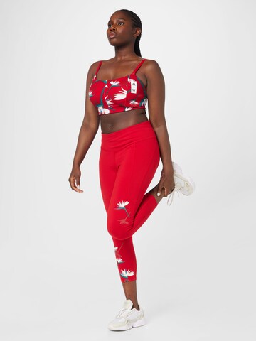 ADIDAS SPORTSWEAR Skinny Workout Pants 'Thebe Magugu Studio ' in Red