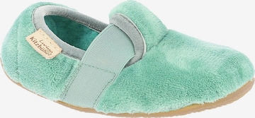 Living Kitzbühel Hausschuh 'Samt' in Grün: Vorderseite