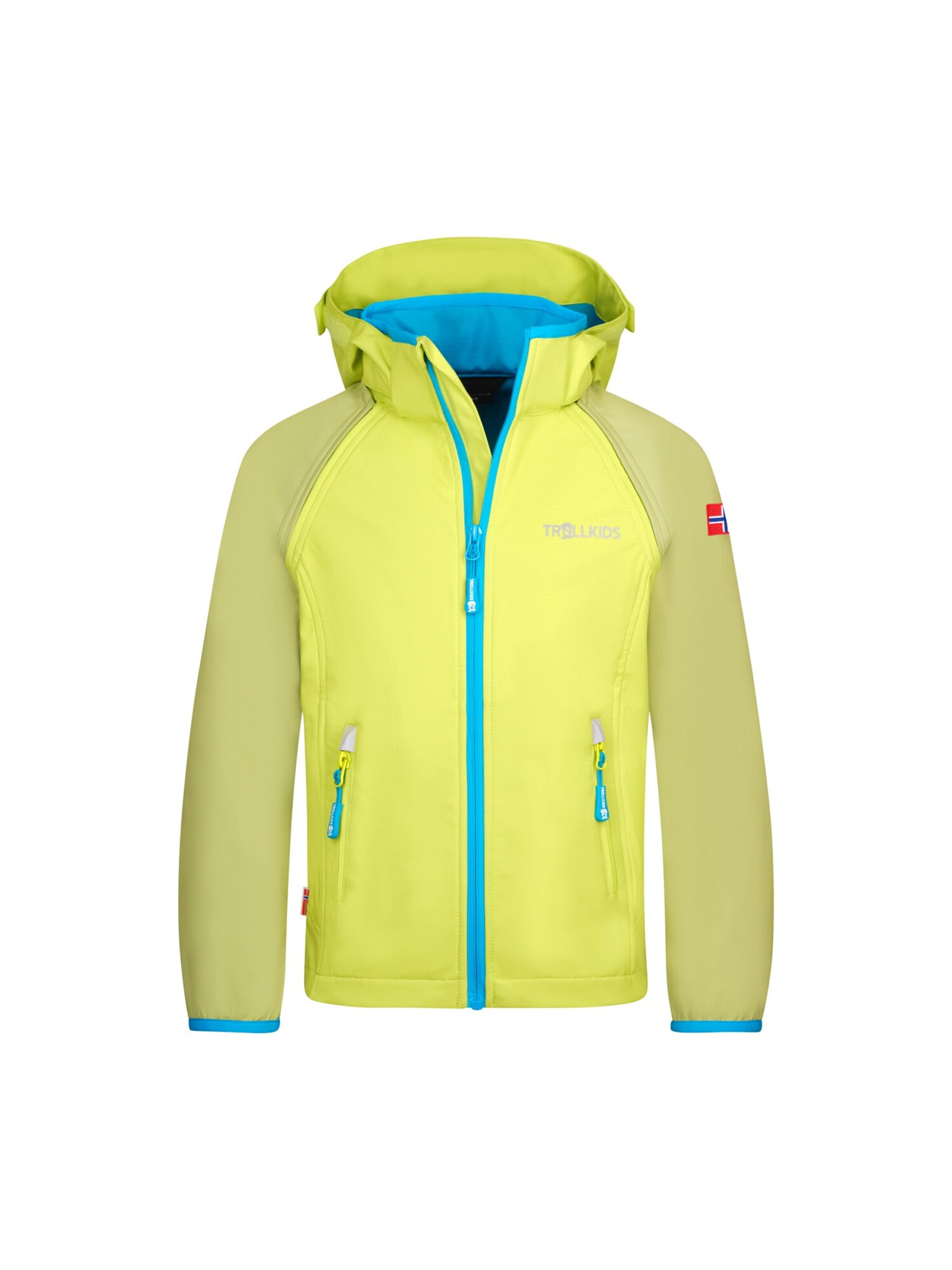 TROLLKIDS Outdoor jacket in Green: front