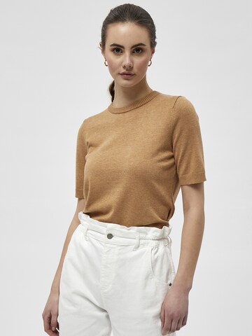 minus Pullover 'Pamela' in Braun: Vorderseite