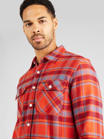 Brixton Regular fit Button Up Shirt 'BOWERY' in Red