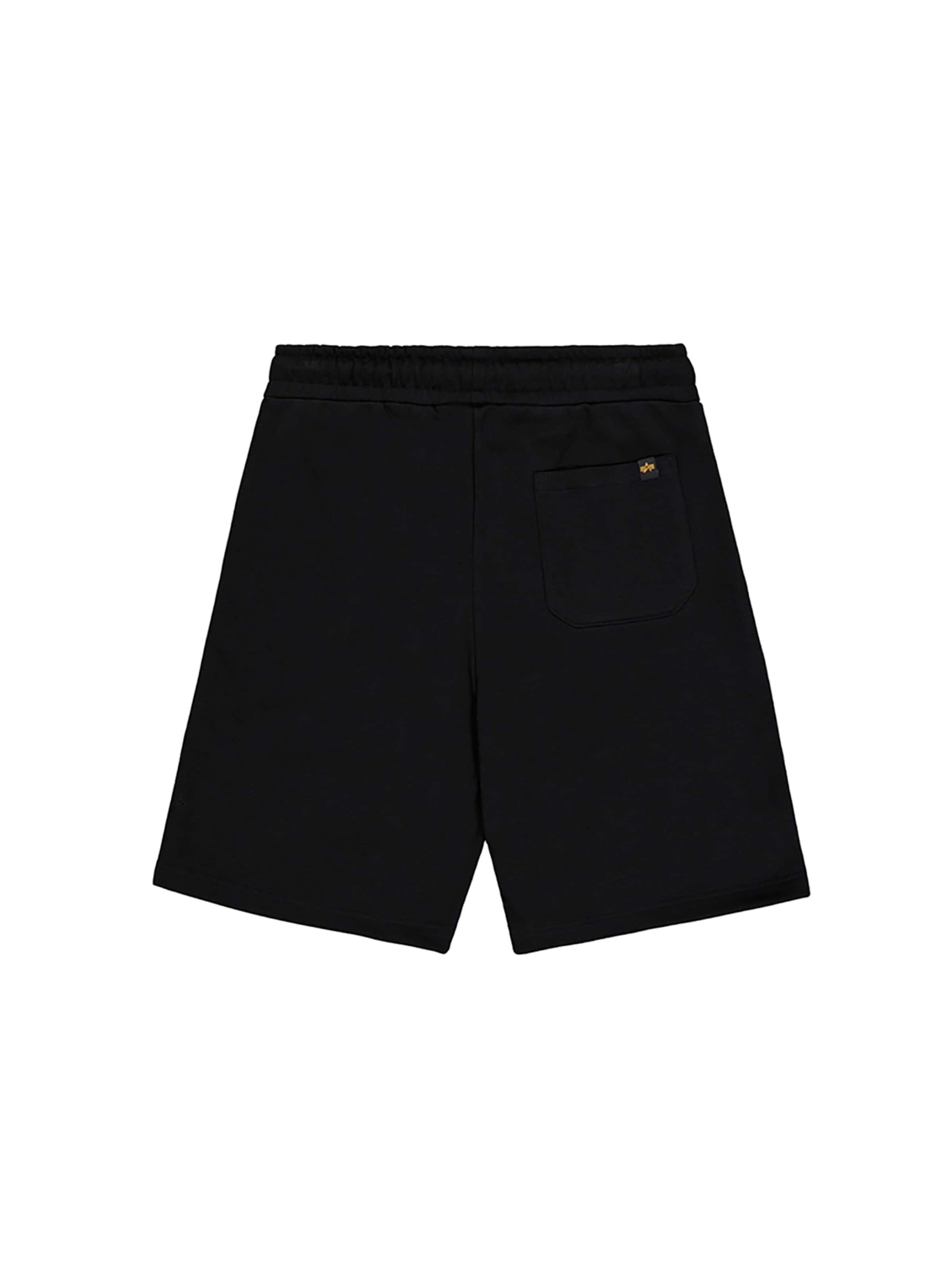 ALPHA INDUSTRIES Regular Pants 'Label Jogger' in Black