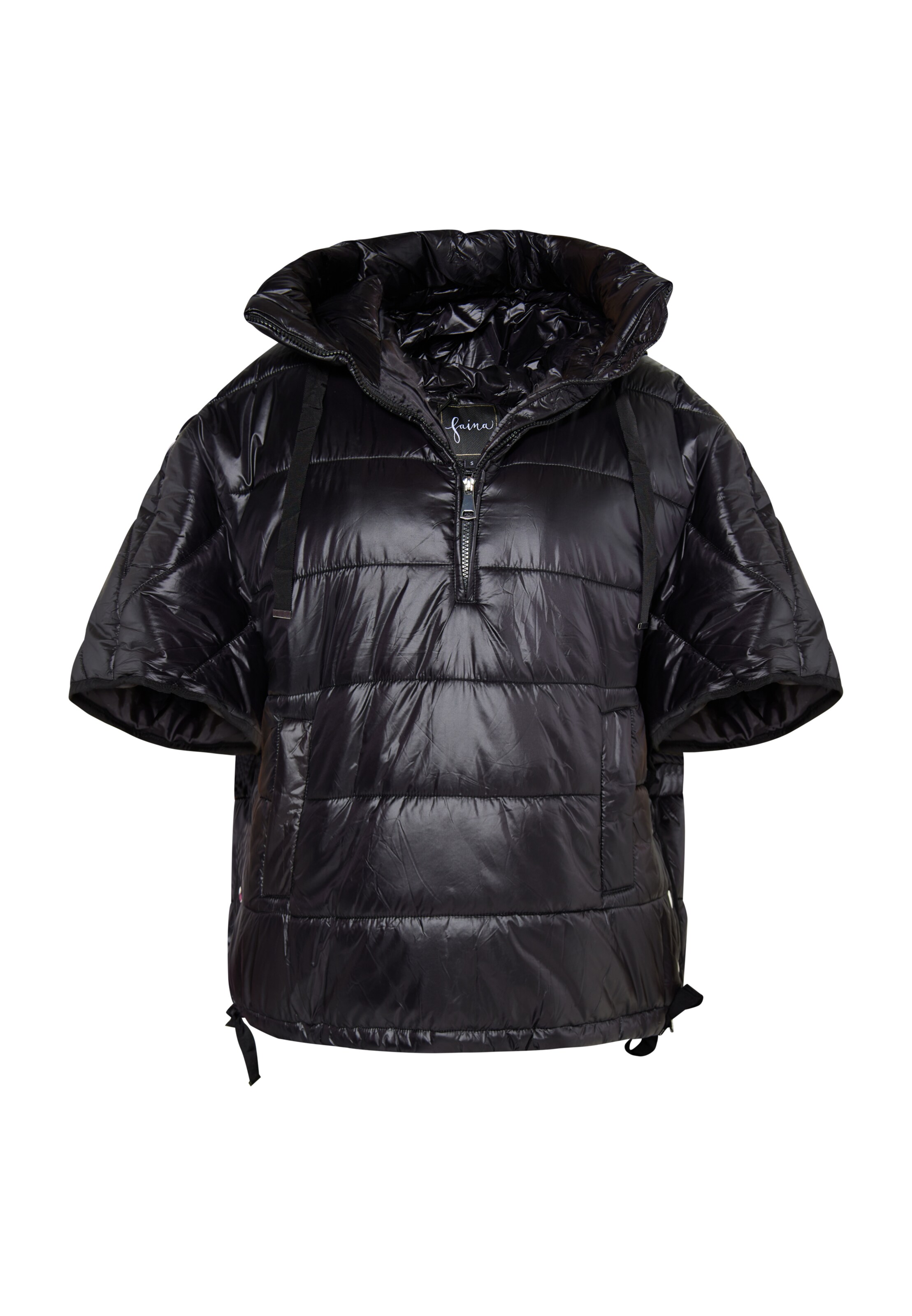 faina Демисезонная куртка в Черный: спереди