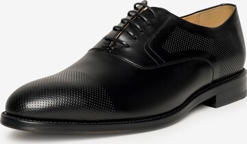 Henry Stevens Lace-Up Shoes 'Marshall FBO' in Black: front