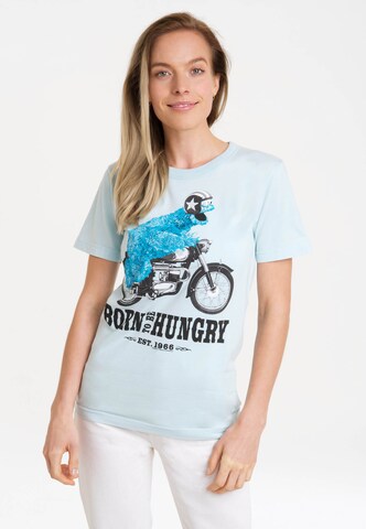 LOGOSHIRT Shirt in Blauw: voorkant