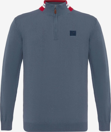 Pulover de la Jacey Quinn pe albastru: față