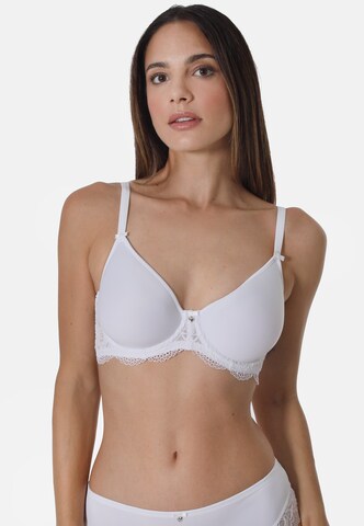 sassa T-shirt BH 'BEAUTIFUL ROSE' in Wit