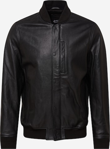 DENHAMPrijelazna jakna 'AYATO' - crna boja: prednji dio