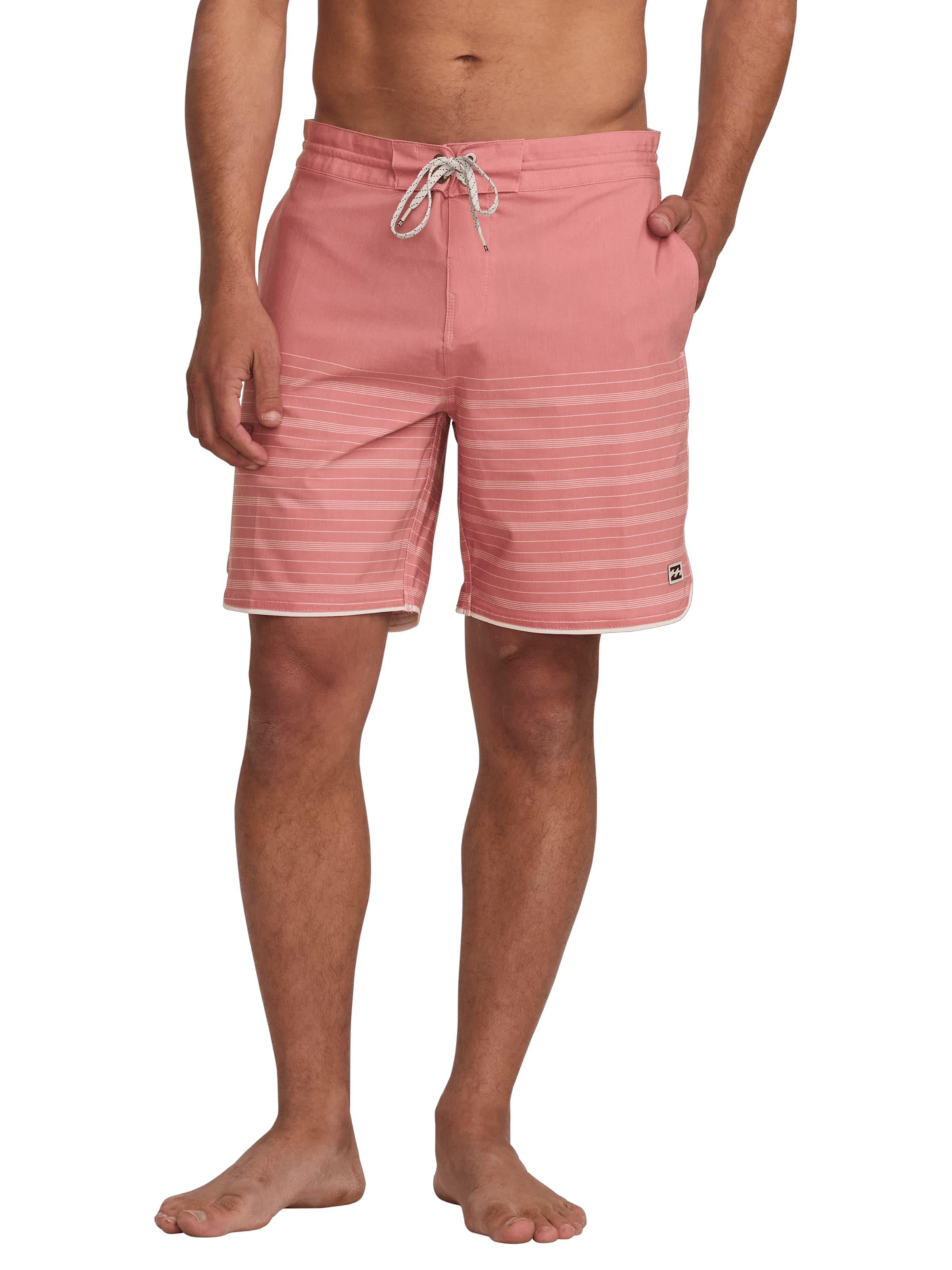 Boardshorts '73 Low Tide 17' BILLABONG en rose : devant