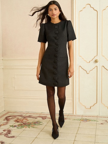 Robe love & roses en noir