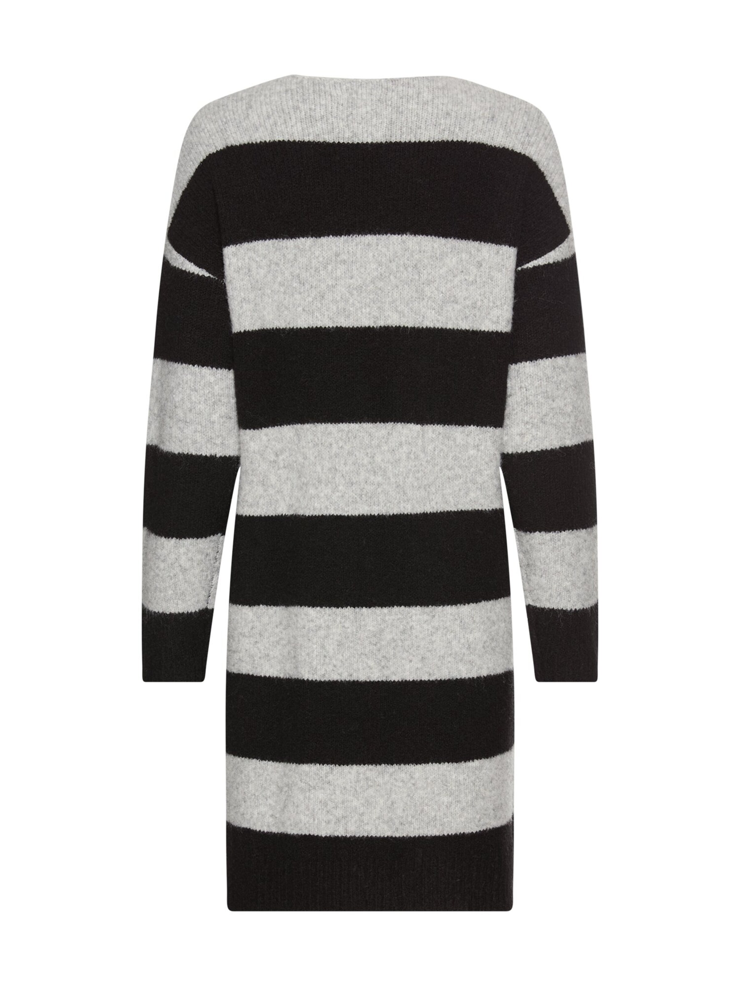 CAMEL ACTIVE Strickkleid aus recyceltem Material in Grau