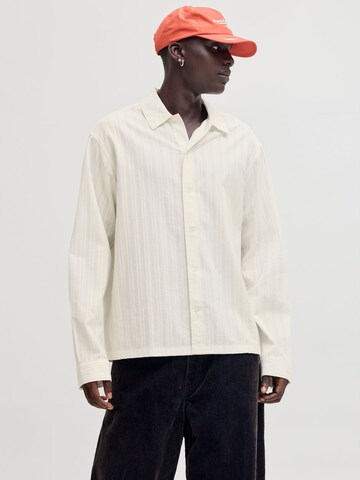 JACK & JONES Comfort Fit Skjorte i hvid: forside