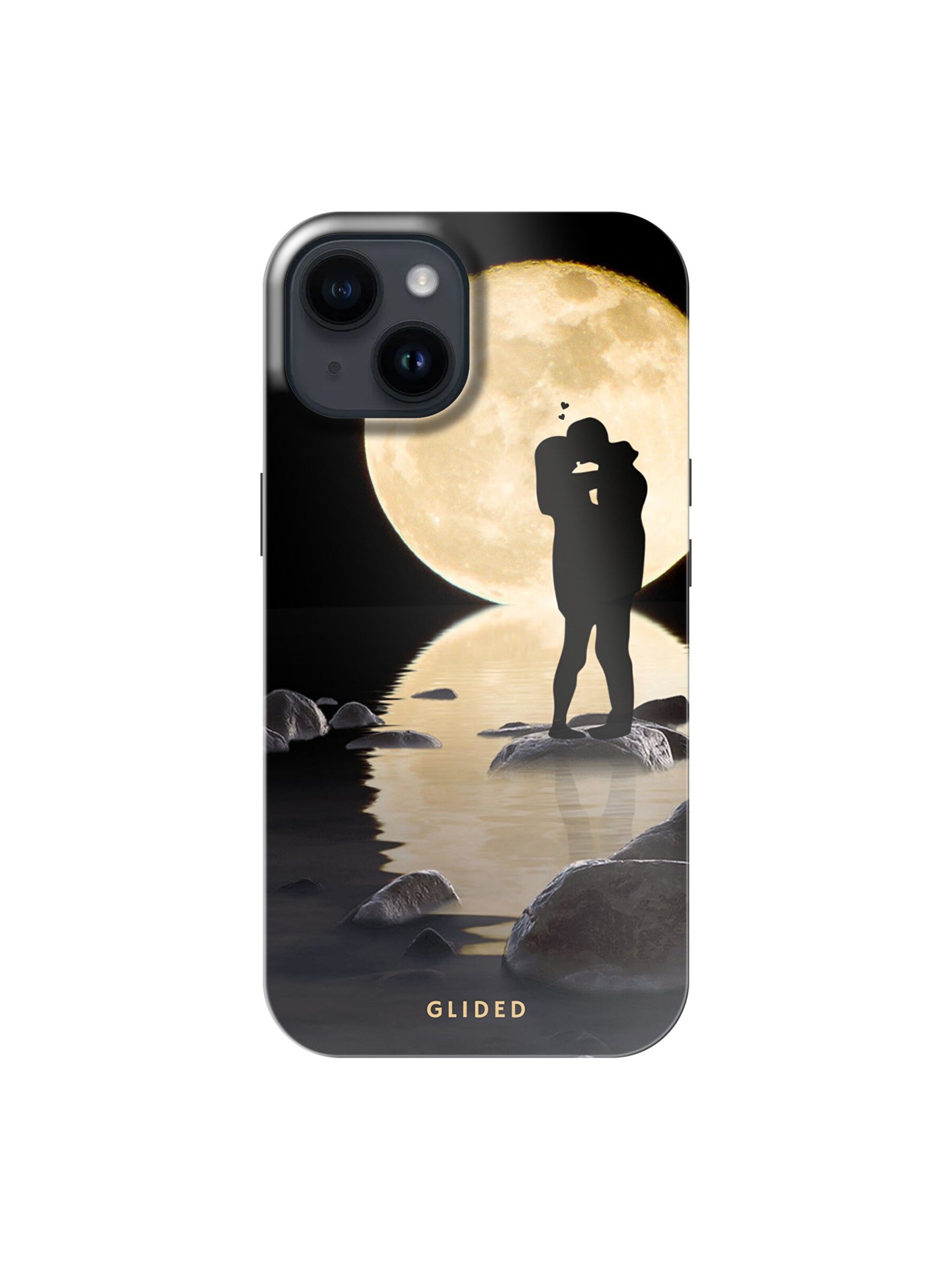 Glided Smartphonehülle 'Moonlight Glided Handyhülle' in Schwarz: Vorderseite