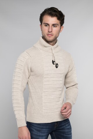 Pull-over CARISMA en beige : devant