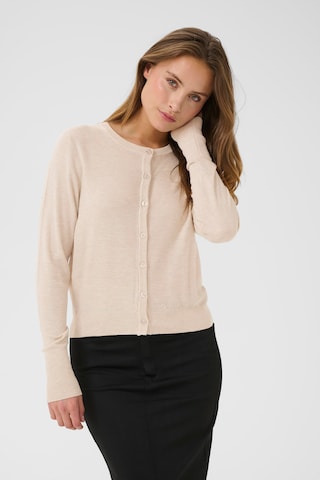 Cardigan 'KAamalia' Kaffe en beige : devant