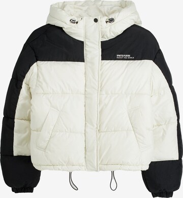 Bershka Between-season jacket in Beige: front