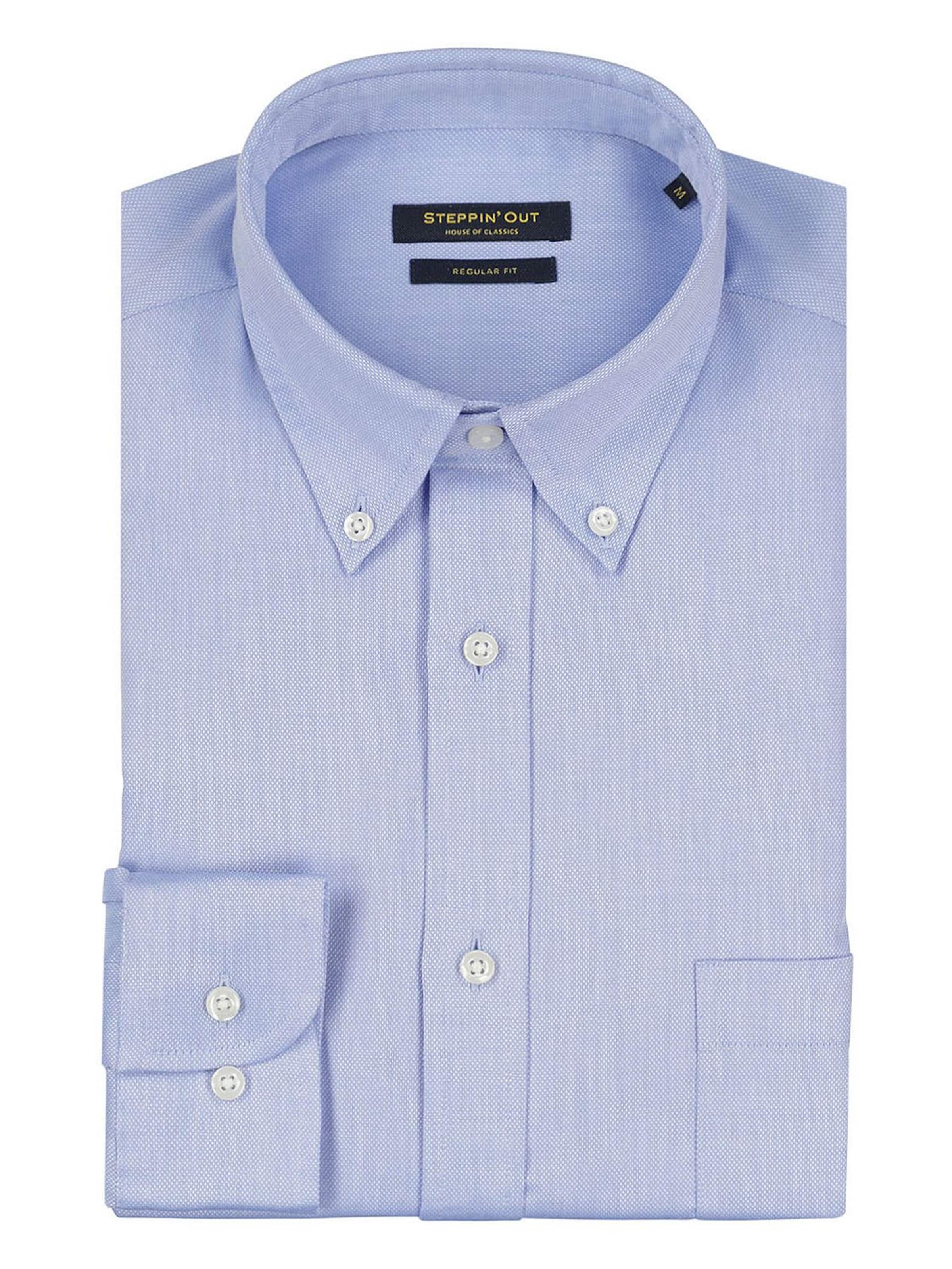 Steppin' out Regular fit Button Up Shirt in Blue