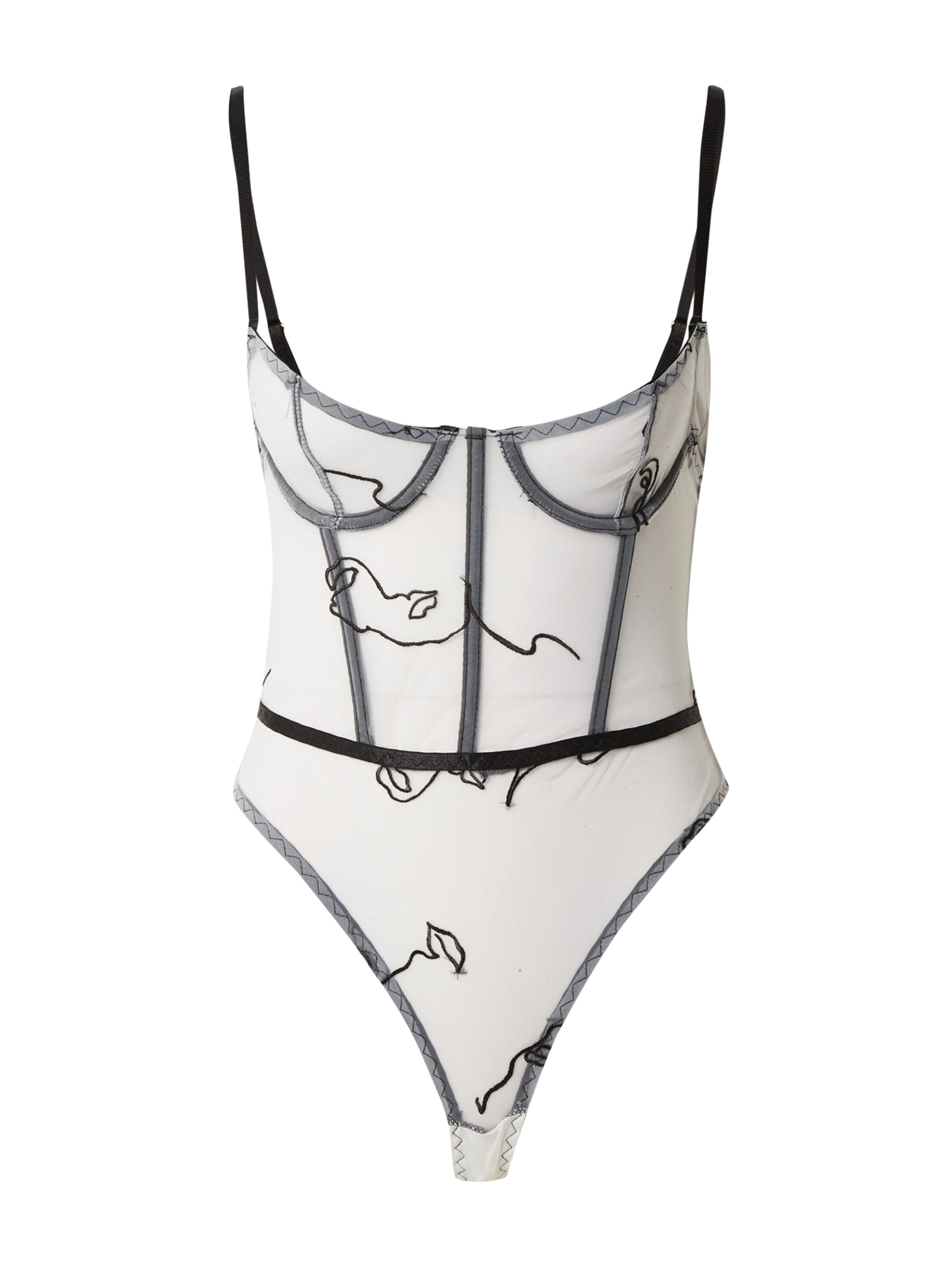 Body 'Bodysu' di Nasty Gal in bianco: frontale