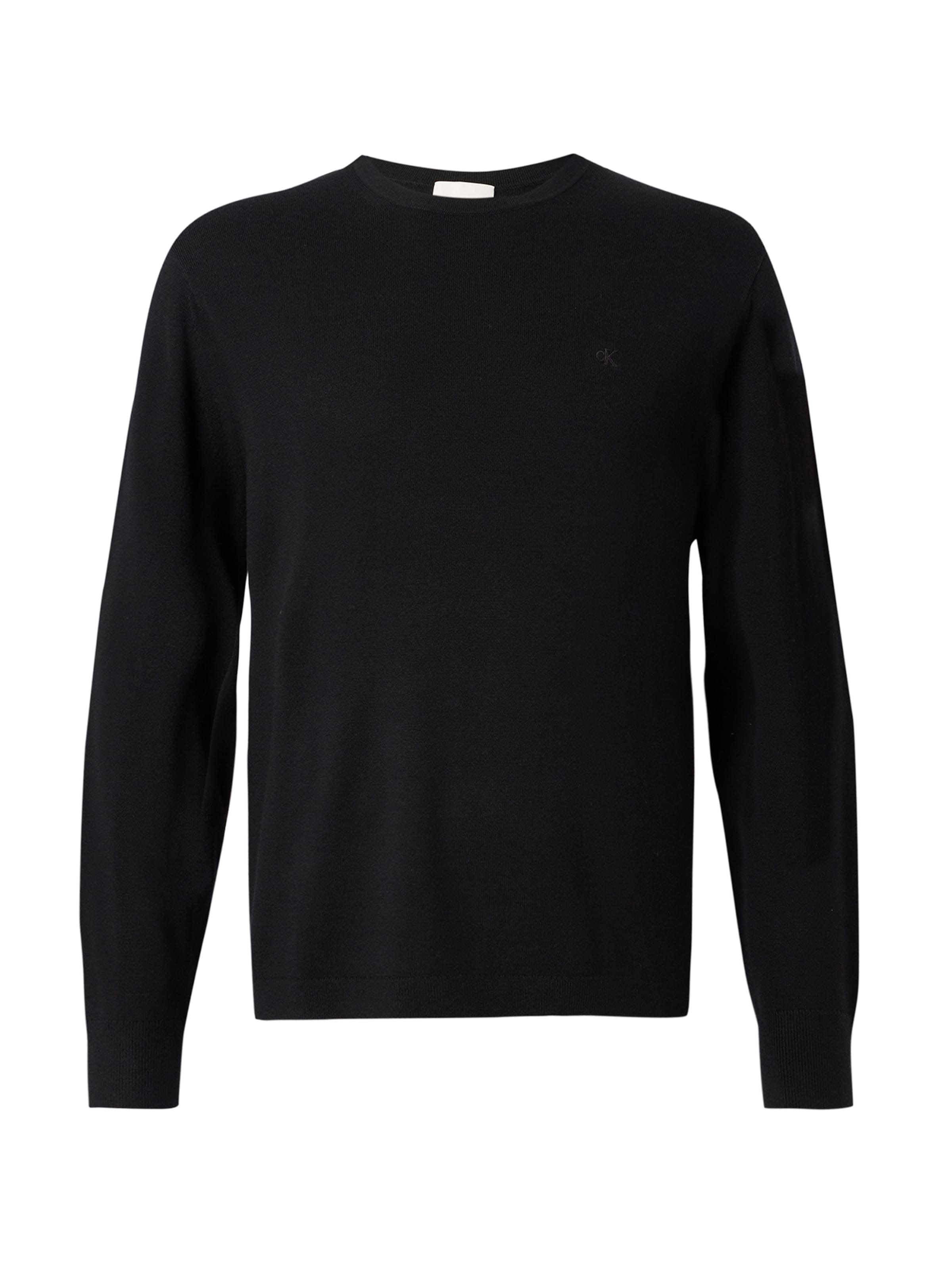 Regular Pulover de la Calvin Klein pe negru: față