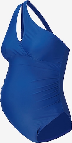 Esprit Maternity Swimsuit in Blue: front