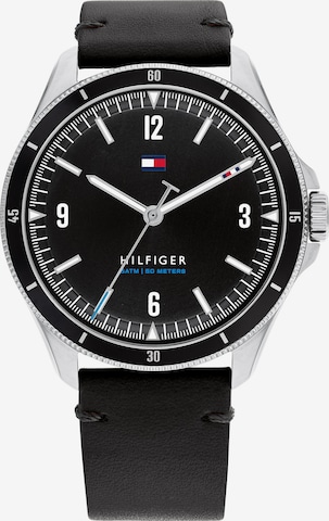 TOMMY HILFIGER - Reloj analógico en negro: frente