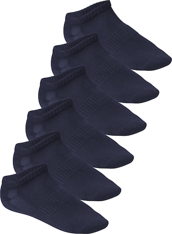 footstar Athletic Socks 'Perfect Fit' in Blue: front