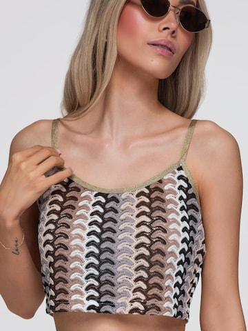 Top di Ombre in marrone