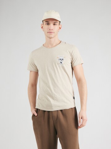Key Largo T-Shirt 'POTENTIAL' in Beige
