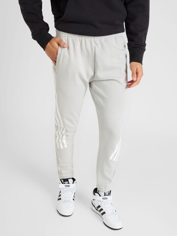 Tapered Pantaloni sport 'Future Icons' de la ADIDAS SPORTSWEAR pe gri: față