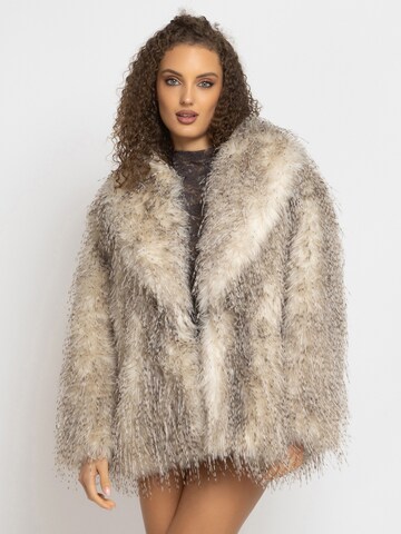 JIORO Winter Coat 'ESSENTIALS' in Beige