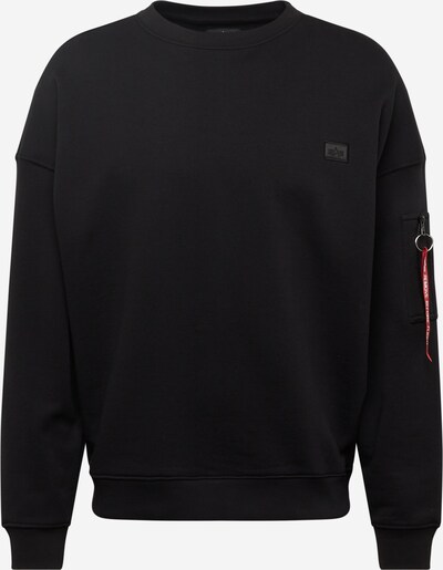 ALPHA INDUSTRIES Sweatshirt 'Essentials' i röd / svart / vit, Produktvy