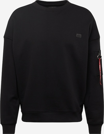ALPHA INDUSTRIES Sweatshirt 'Essentials' in rot / schwarz / weiß, Produktansicht