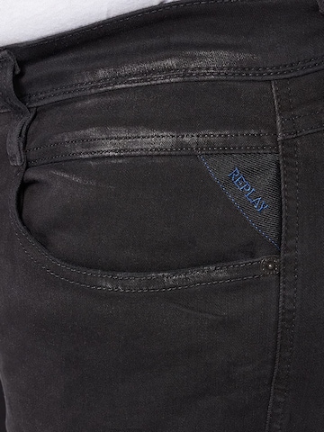 REPLAY Regular Jeans 'Anbass' in Schwarz