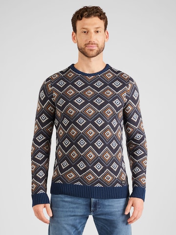 BLEND - Pullover em azul: frente