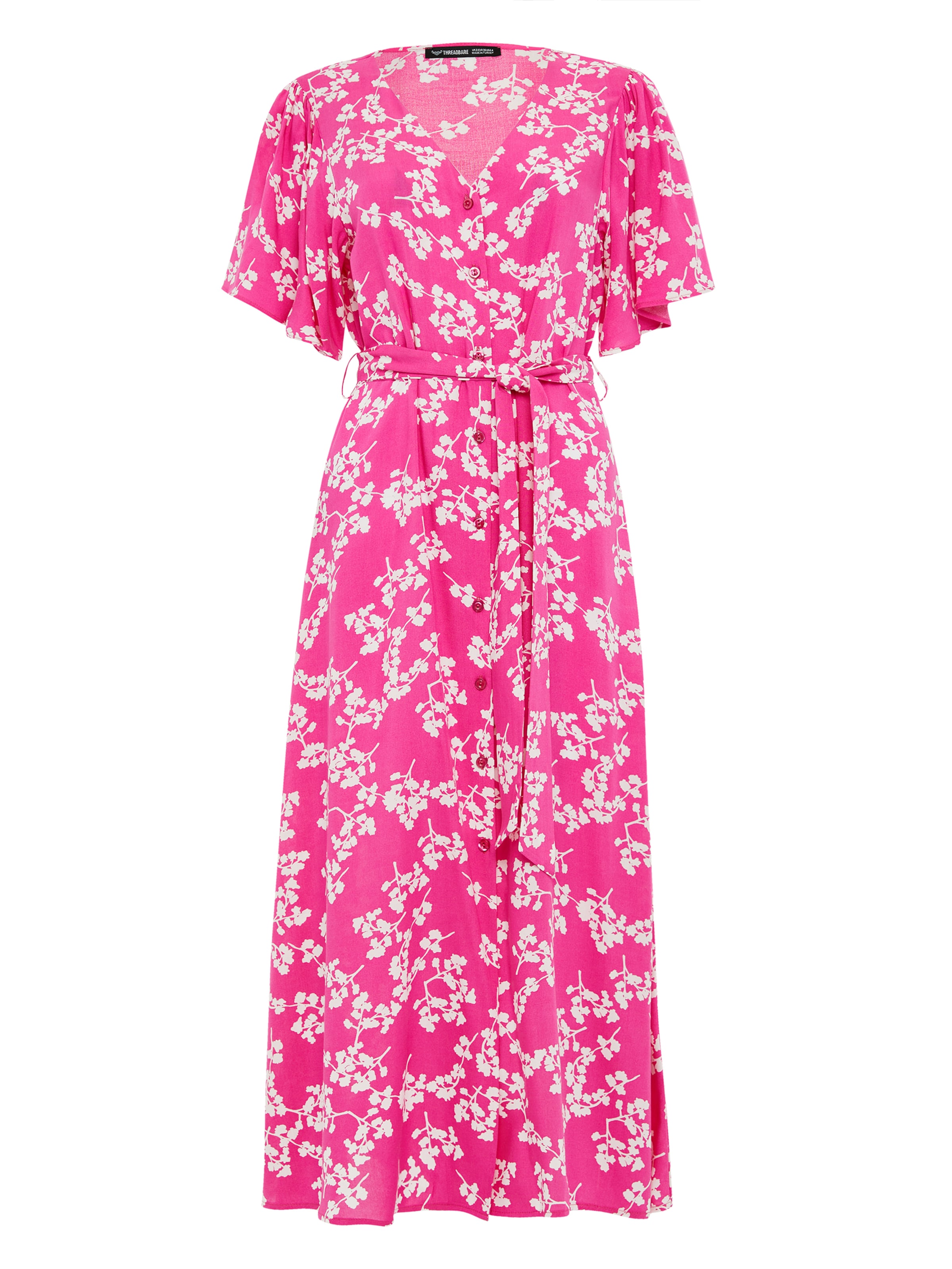 Threadbare Kleid 'Fruit' in Pink: Vorderseite