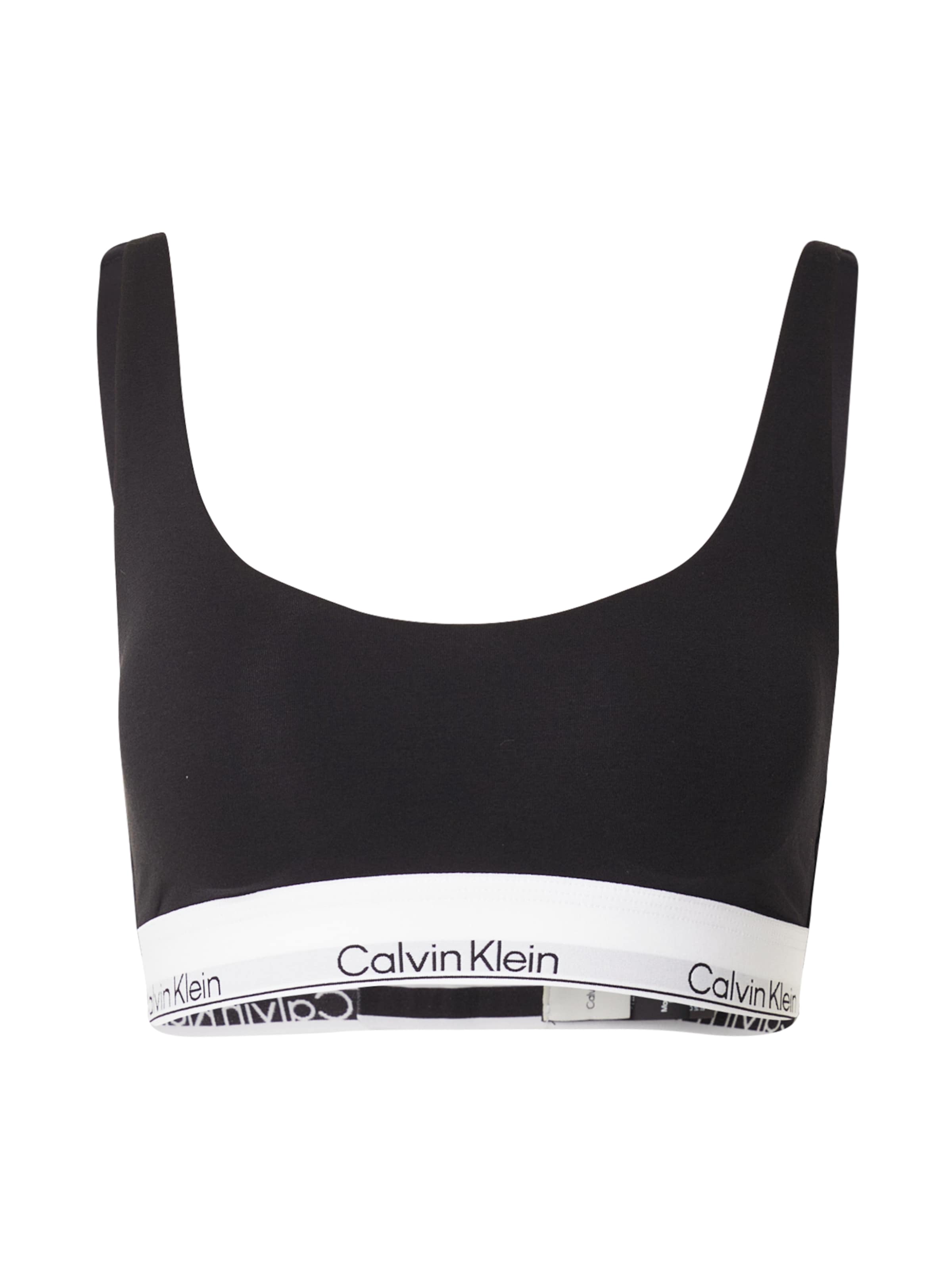 Calvin Klein Underwear Bygelfri Behå i svart: framsida