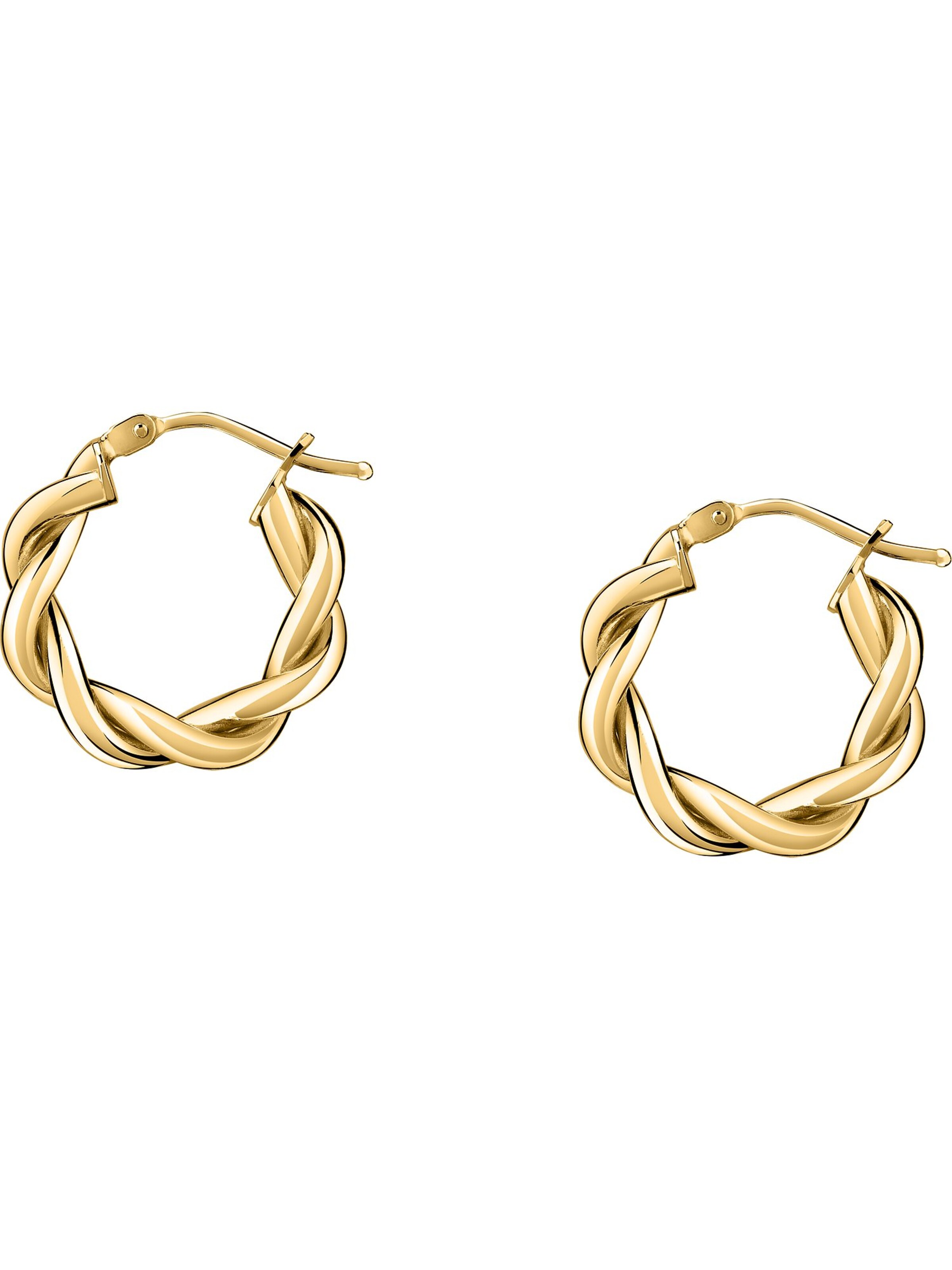 CHRIST Earrings in Yellow: front