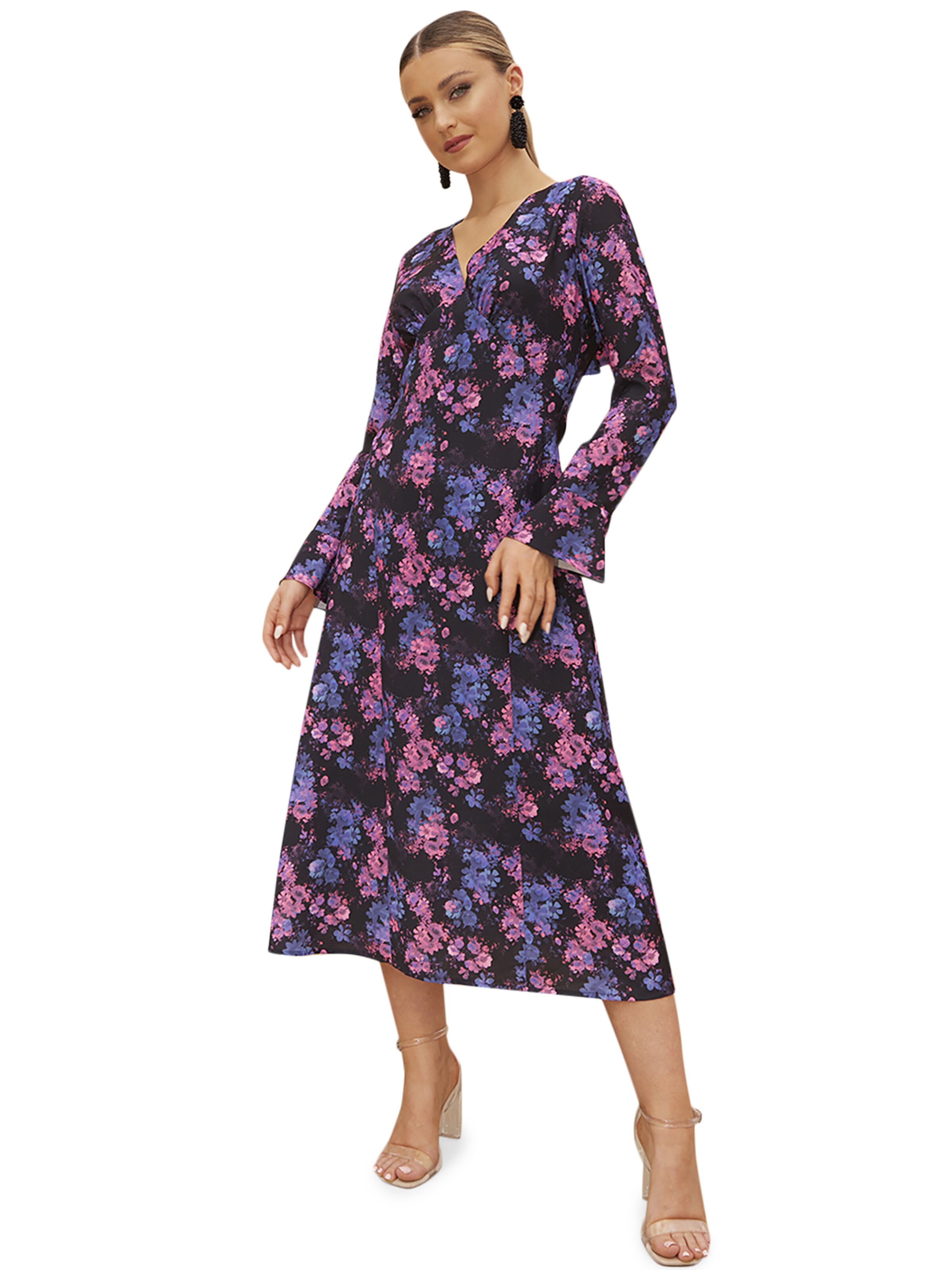 Chi Chi London Šaty - Zmiešané farby: predná strana