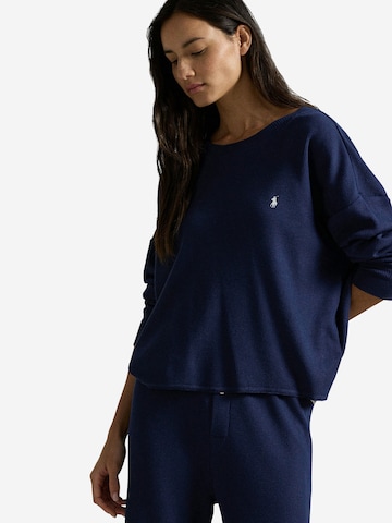 Polo Ralph Lauren Pyjama 'Club Waffle' in Blauw