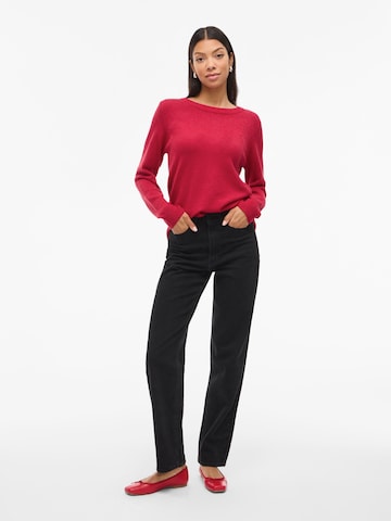 VILA Sweater 'VIRIL' in Red