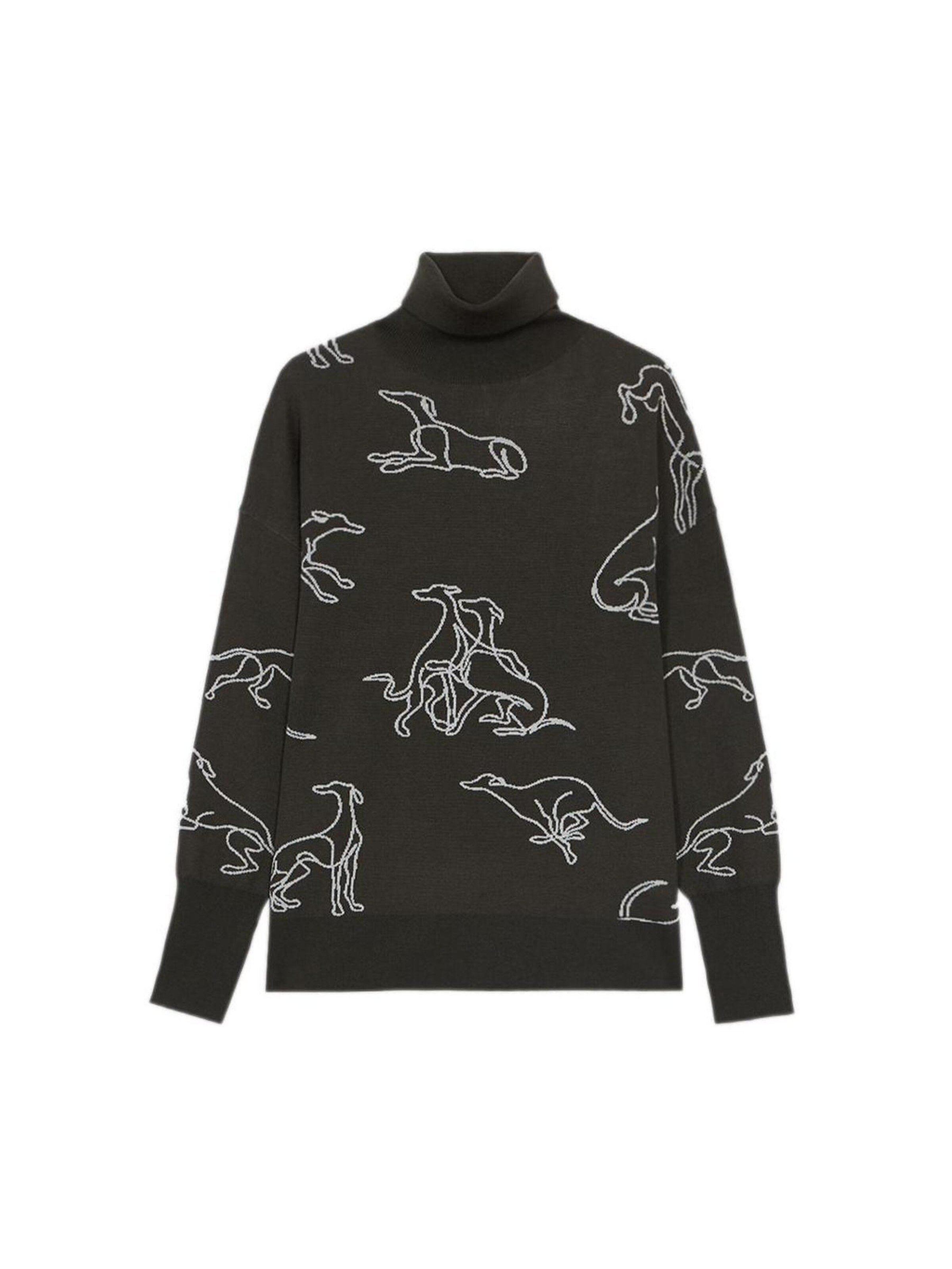Pull-over Trussardi en vert : devant