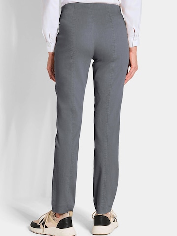 Coupe slim Jean à pince 'Louisa' Goldner en gris