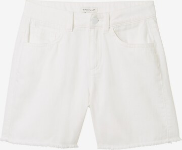 TOM TAILOR Regular Shorts in Weiß: predná strana