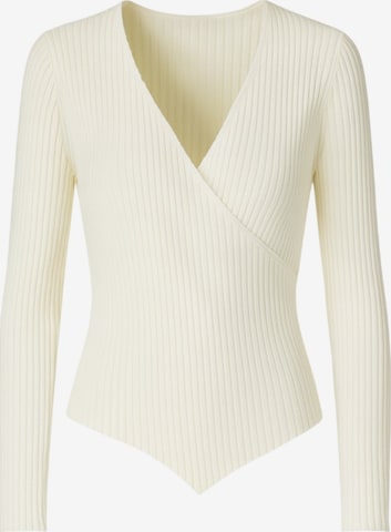 Pull-over BASSIGUE en blanc : devant