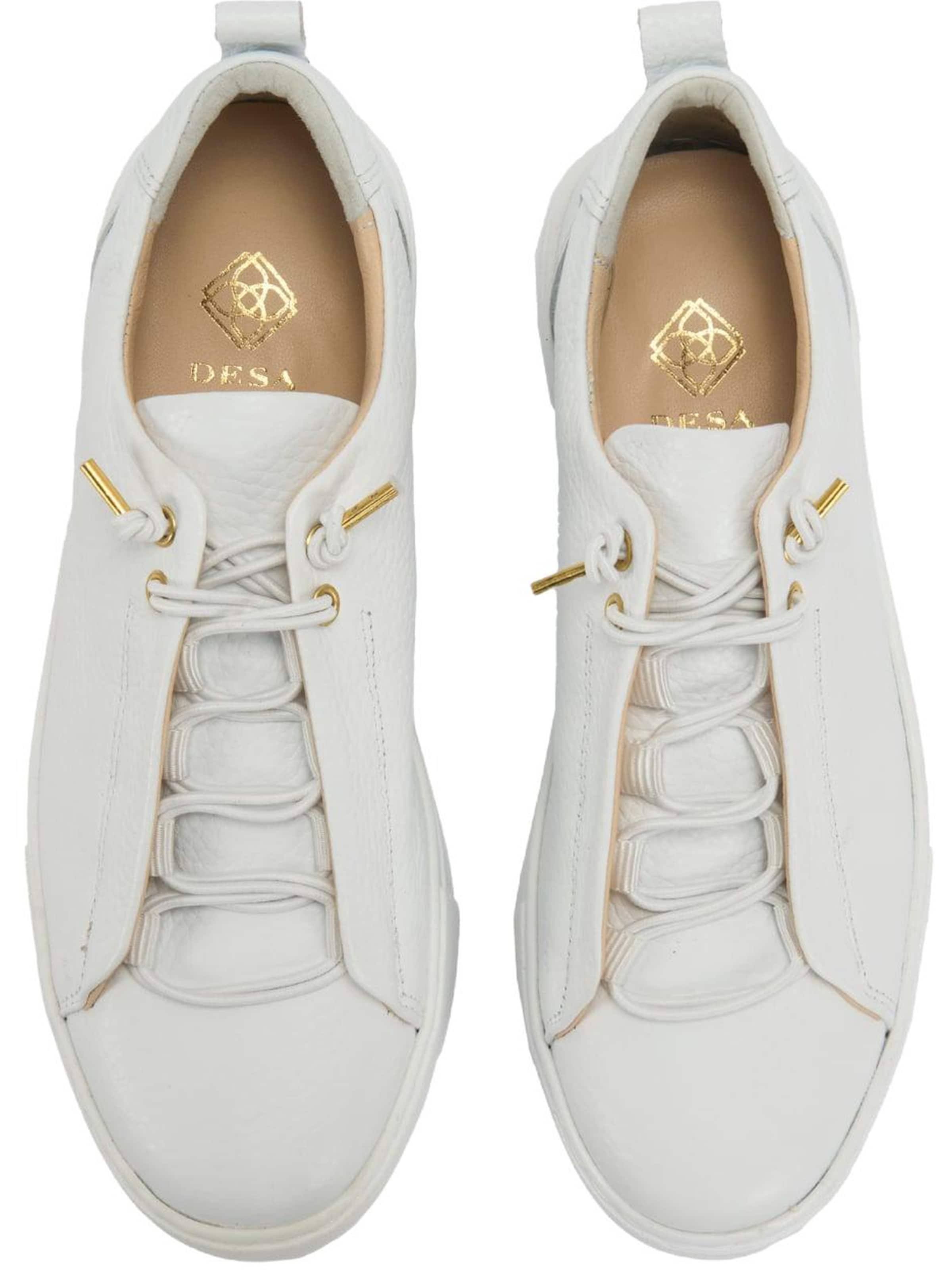 Desa Sneakers laag 'Beleg' in Wit