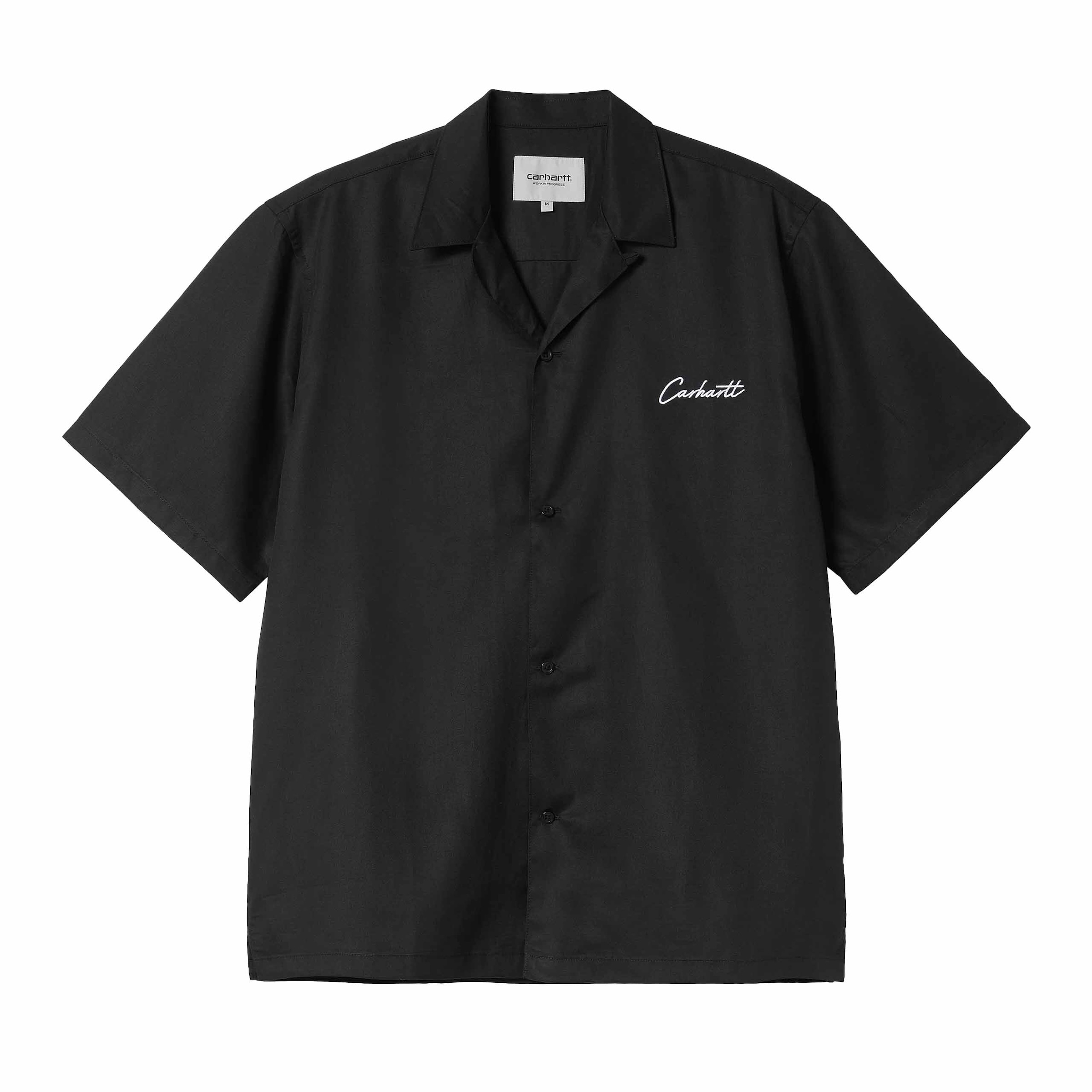 Carhartt WIP Comfort fit Button Up Shirt 'Delray' in Black: front
