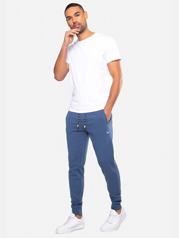 Threadbare Tapered Hose 'Trifoliate' in Blau