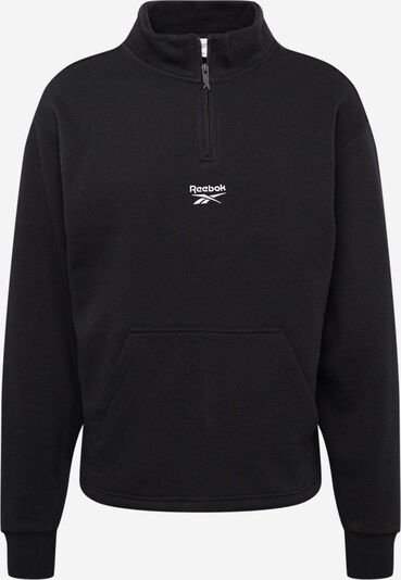 REEBOK Sport sweatshirt i svart / vit, Produktvy