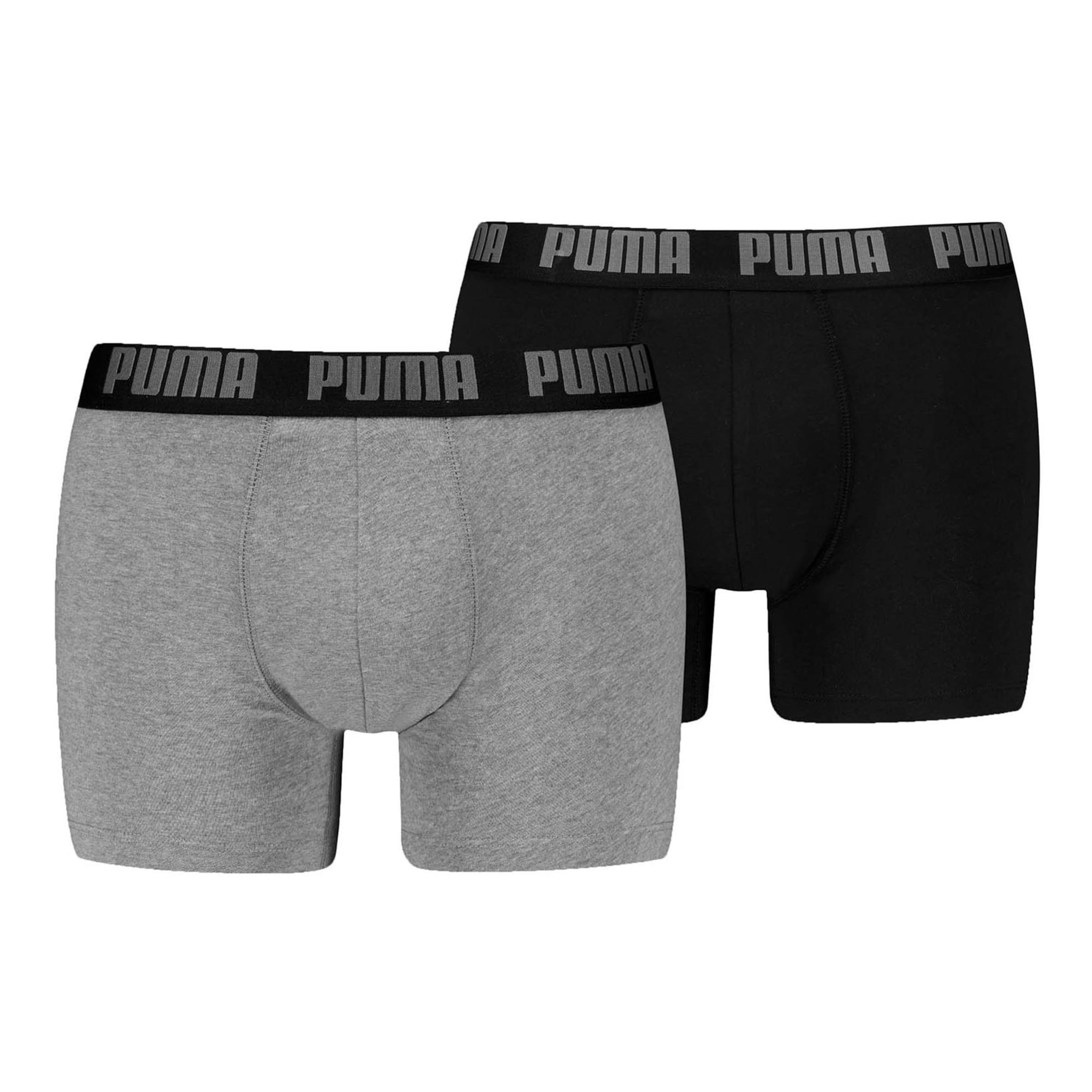 szürke melír / fekete PUMA Boxeralsók - L, Termék nézet