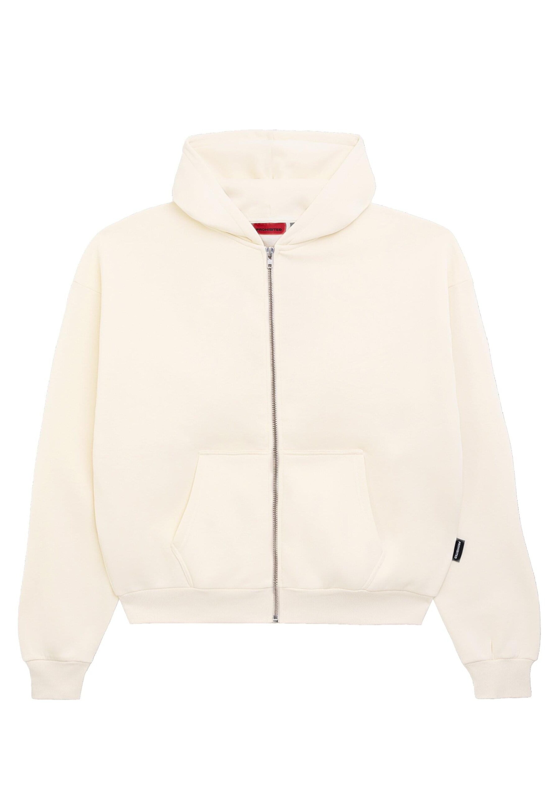 Prohibited - Casaco em moletão em bege: frente